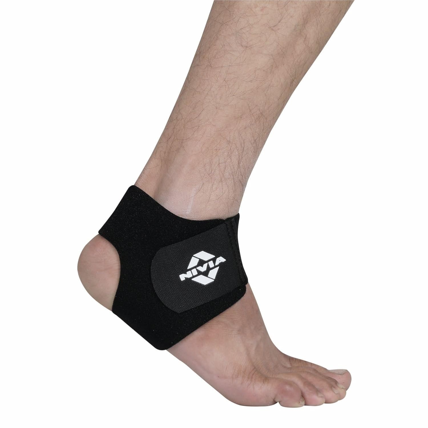 Nivia Orthopedic Ankle Support for Men & Women, Adjustable Ankle Brace, Breathable Ankle Supporter, Ankle Support for Men, Anti-Slip Design for Gym, Fitness, Sports & Injury Prevention (Black/Red)