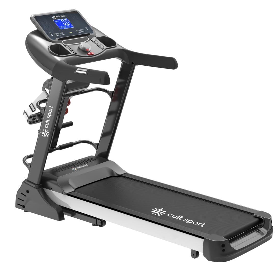 BIONFIT Magnetic Spin Bike for Home Workouts | 7Kg Flywheel, Silent Belt Drive, 120Kg Capacity | Indoor Exercise Cycle with Adjustable Seat, Handle & LED Pulse Display | Cycling Bicycle Cardio Fitness