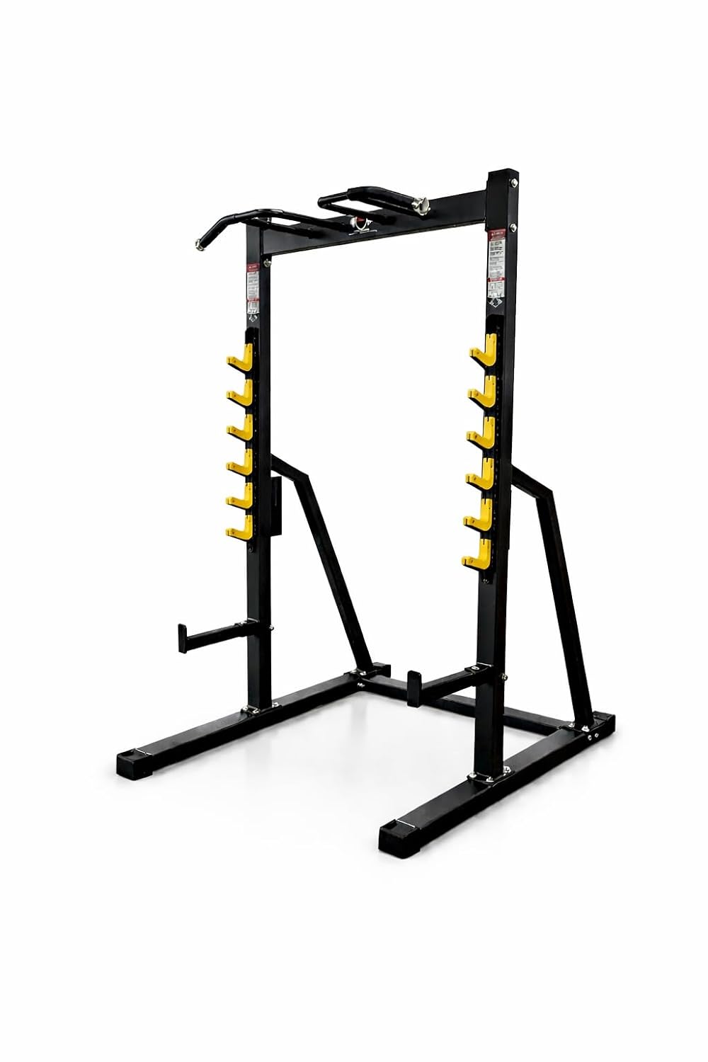 Gym24 Equipments Squat Rack with Pull-Up Stand 6-Level Bar Holders | Squat & Bench Press Compatible | 500 kg Weight Capacity