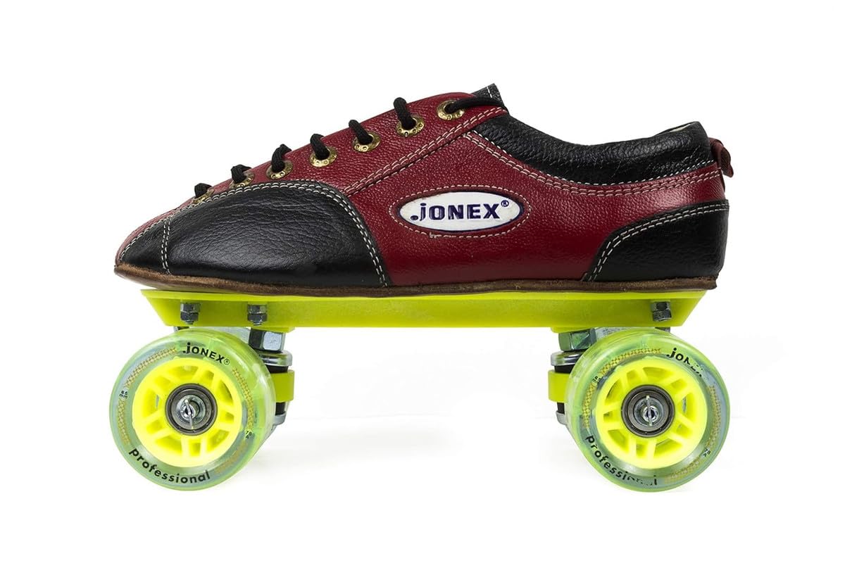 Jonex Fix Body Quad Shoe Skates Profesional for Junior with Free Bag 6 Size UK (25 cm) (MYC) (SpeedWheel, Ideal for Unisex) Multicolor