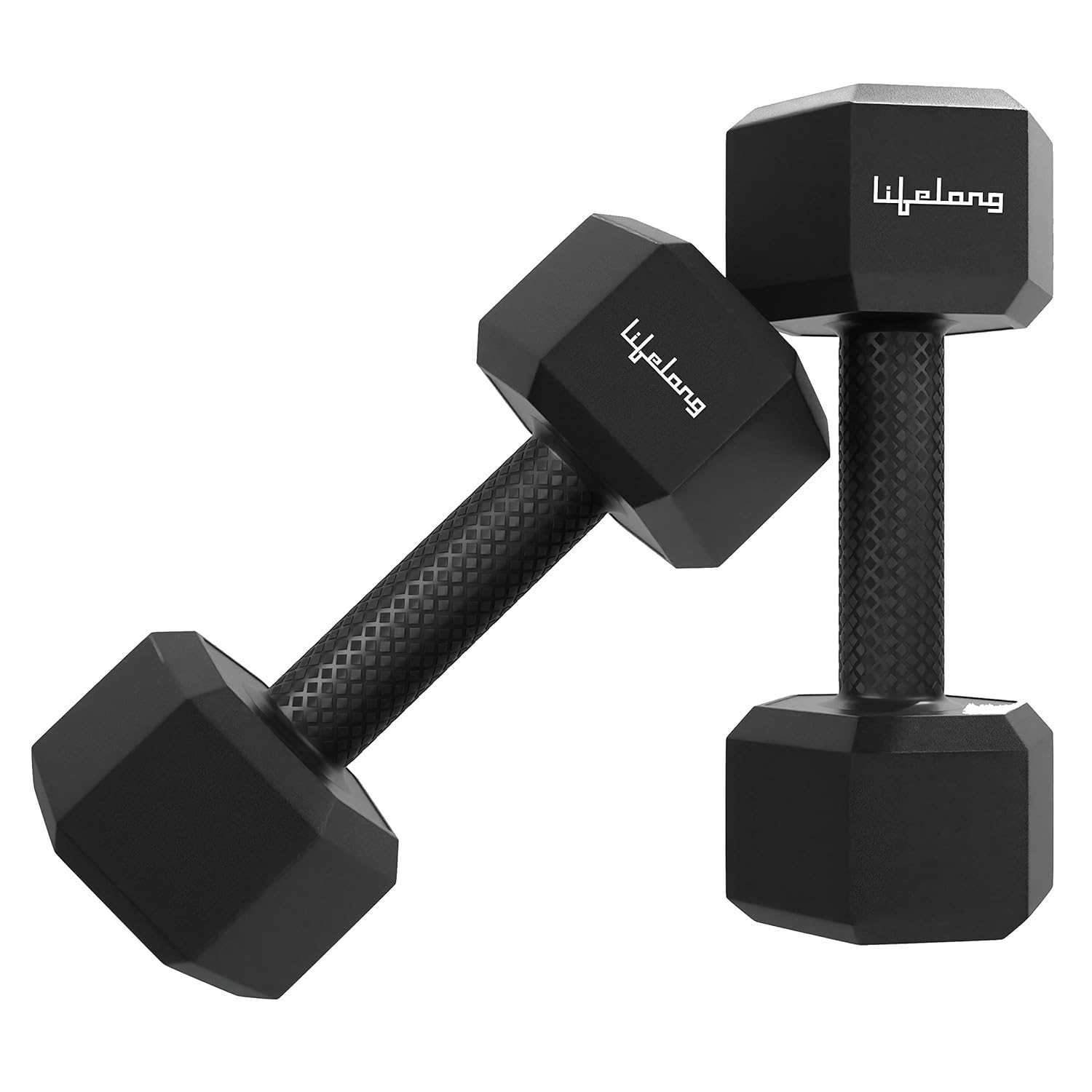 Lifelong PVC Hex Fixed Dumbbells